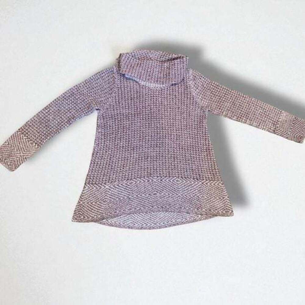 Eight Eight Eight Mauve Textured Cowl Neck Sweater
